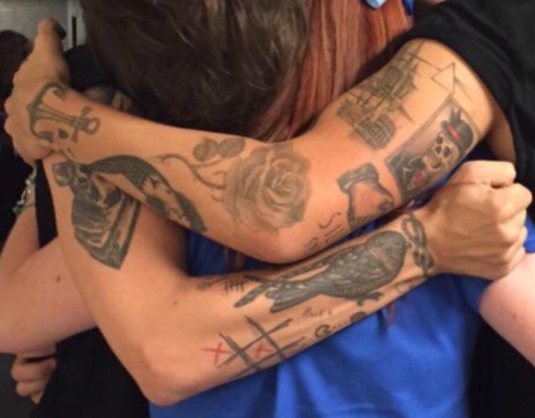 harry styles louis tomlinson matching tattoos together